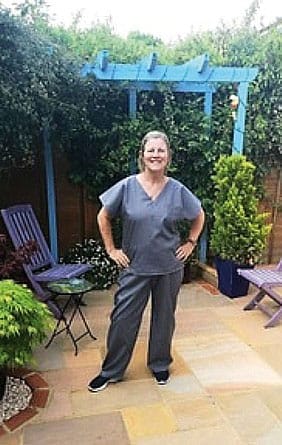 Local Teacher Sewing for Victory!