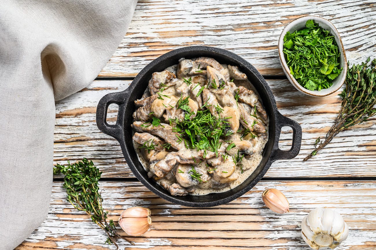 Mushroom Stroganoff