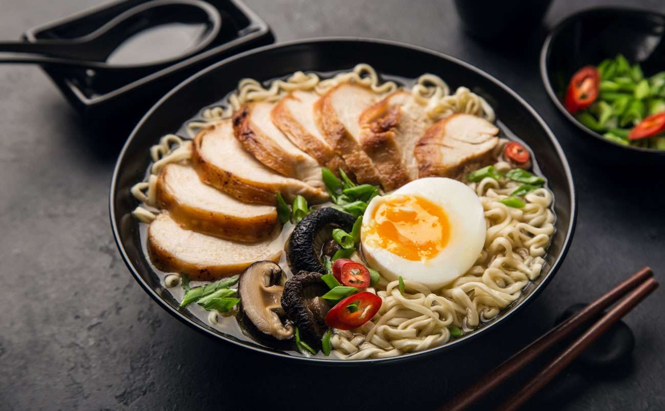 Noodles with Crispy Chilli oil Eggs