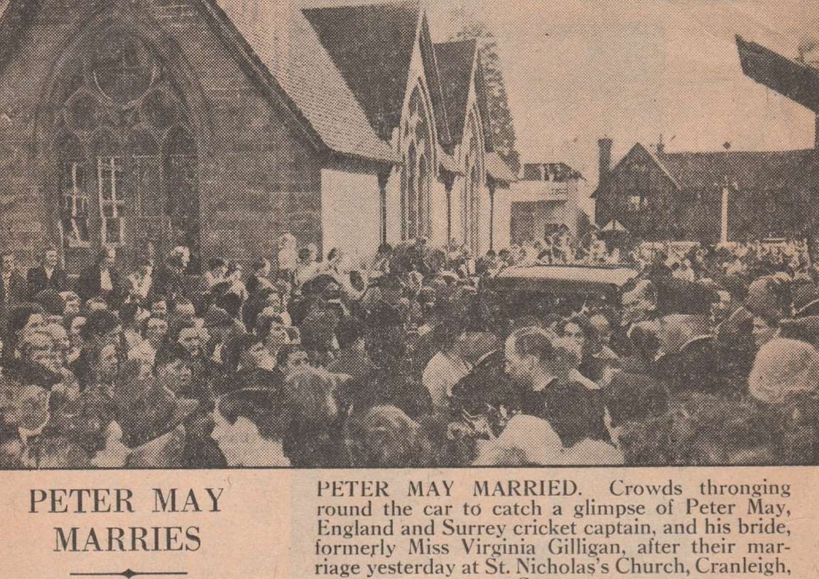 Joy of Cranleigh – Peter May’s Wedding, 1959 – October 2021